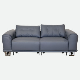 MAARK MOTORIZED RECLINER LEATHER SOFA SET (3R+2R) 2002 D.BLUE COLOUR HT