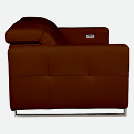 MAARK MOTORIZED RECLINER LEATHER SOFA SET (3R+2R+1R) FJ355-501C BROWN COLOUR HT