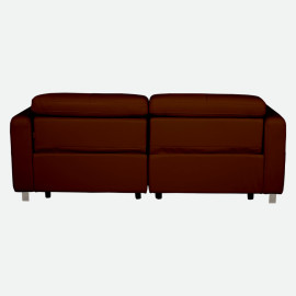 MAARK MOTORIZED RECLINER LEATHER SOFA SET (3R+2R+1R) FJ355-501C BROWN COLOUR HT