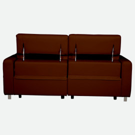 MAARK MOTORIZED RECLINER LEATHER SOFA SET (3R+2R+1R) FJ355-501C BROWN COLOUR HT