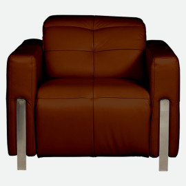 MAARK MOTORIZED RECLINER LEATHER SOFA SET (3R+2R+1R) FJ355-501C BROWN COLOUR HT