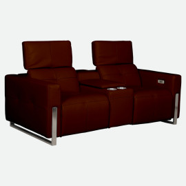 MAARK MOTORIZED RECLINER LEATHER SOFA SET (3R+2R+1R) FJ355-501C BROWN COLOUR HT