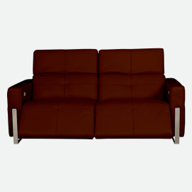 MAARK MOTORIZED RECLINER LEATHER SOFA SET (3R+2R+1R) FJ355-501C BROWN COLOUR HT