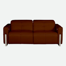MAARK MOTORIZED RECLINER LEATHER SOFA SET (3R+2R+1R) FJ355-501C BROWN COLOUR HT