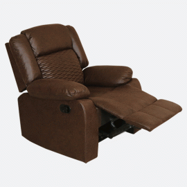 MAARK MANUAL RECLINER FABRIC SOFA SINGLE SEATER WAVE-6609 HT