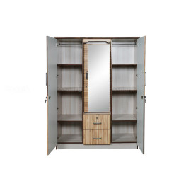 MAARK 3 DOOR WARDROBE PF WITH DRESSER