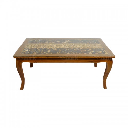 Coin Ceramic Wooden Dining Table