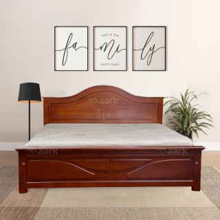 MAARK QUEEN SIZE BED (5*6.25) GD ARCH TEAK COLOUR