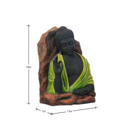 MAARK BUDHA STATUE GREEN COLOUR