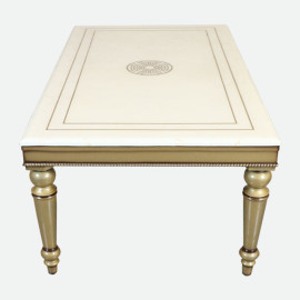 MAARK MARBLE TOP 6 SEATER DINING SET 6041 TD