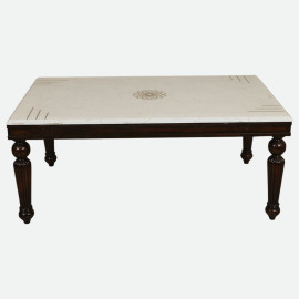 MAARK MARBLE TOP 6 SEATER DINING SET 6038 TD