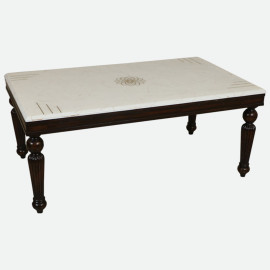 MAARK MARBLE TOP 6 SEATER DINING SET 6038 TD
