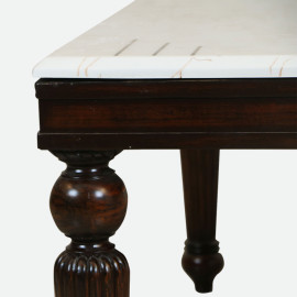 MAARK MARBLE TOP 6 SEATER DINING SET 6038 TD