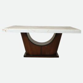 MAARK MARBLE TOP 6 SEATER DINING SET 6042 TD
