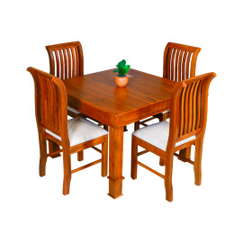 MAARK WOODEN TOP 4 SEATER DINING SET PALAKA-BI04 BI