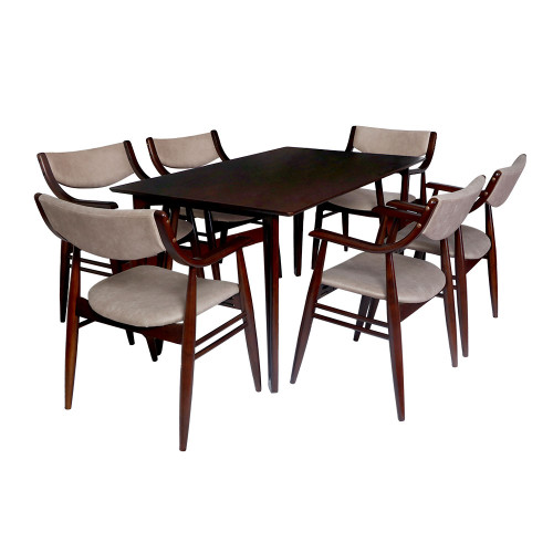 Huge Droplus Six Seater Wooden Dining Table 