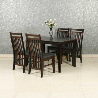 MAARK WOODEN TOP 4 SEATER DINING SET SAMURAI HT