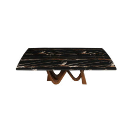 MAARK MARBLE TOP 8 SEATER DINING SET 1106-6165 HT