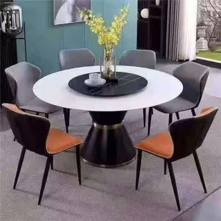 MAARK MARBLE TOP 4 SEATER DINING SET 130-A03 HT