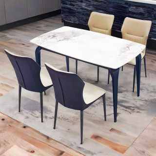 MAARK MARBLE TOP 4 SEATER DINING SET 918-F23 HT