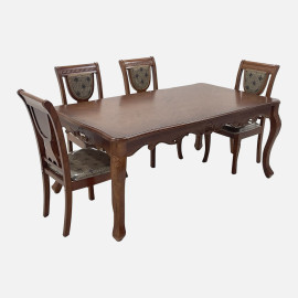 MAARK WOODEN TOP 6 SEATER DINING SET 218-902 HT