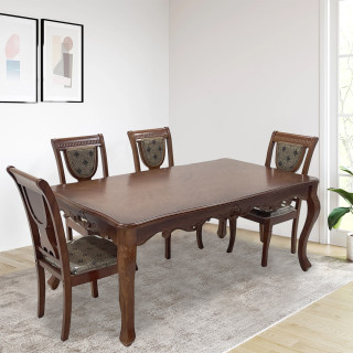 MAARK WOODEN TOP 6 SEATER DINING SET 218-902 HT