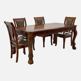 MAARK WOODEN TOP 6 SEATER DINING SET 221-902 HT