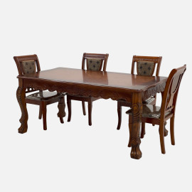 MAARK WOODEN TOP 6 SEATER DINING SET 221-902 HT