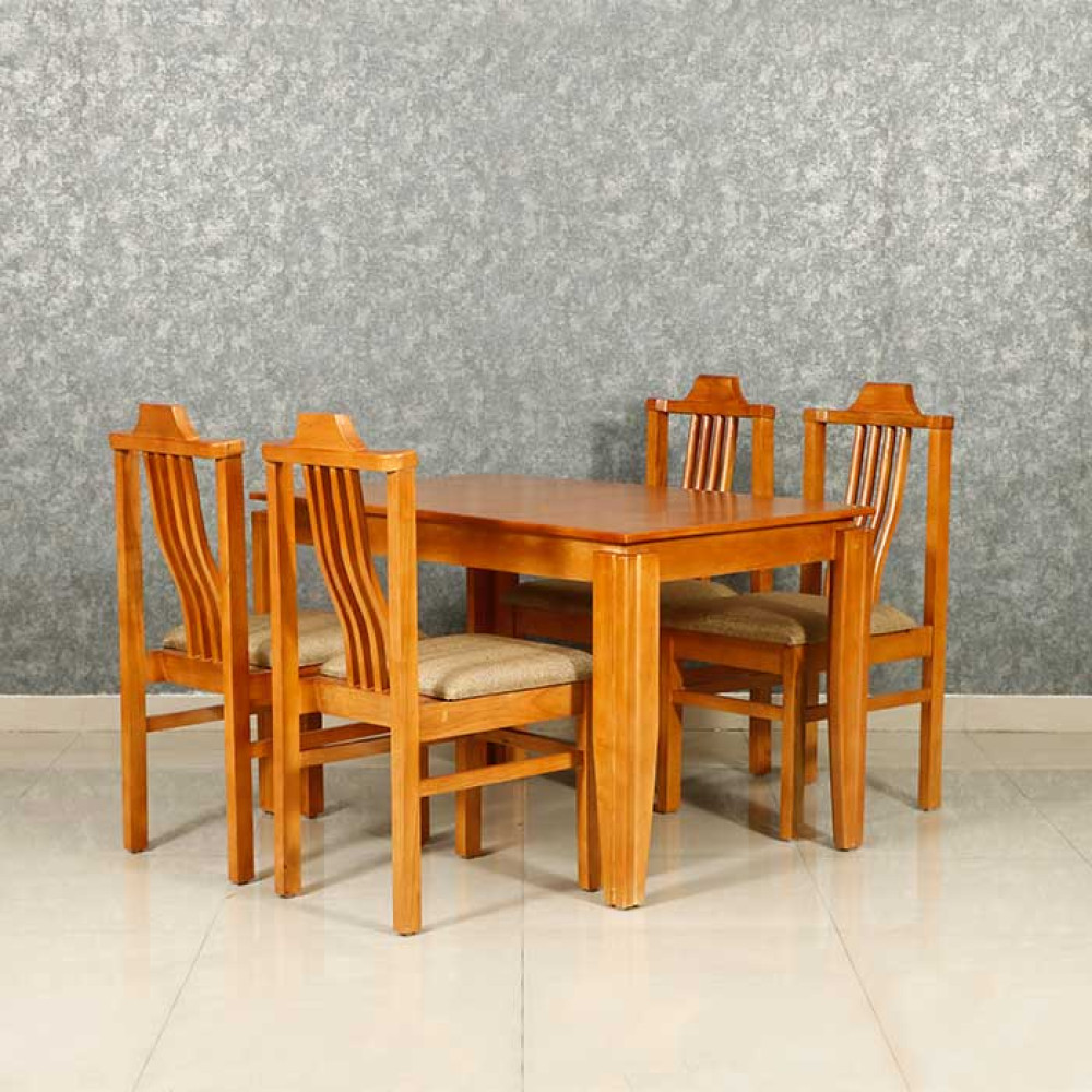 MAARK WOODEN TOP 4 SEATER DINING SET 411-312 MRF