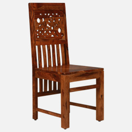 MAARK SHEESHAM WOOD 4 SEATER DINING SET (4.25*2.5) 1183 NATURAL FINISH SV