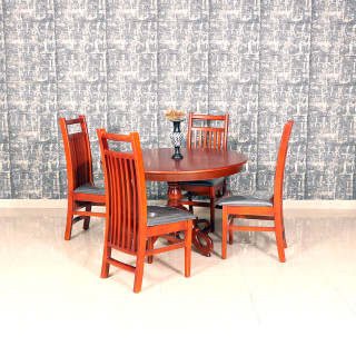 MAARK WOODEN TOP 4 SEATER DINING SET 407-305 MRF