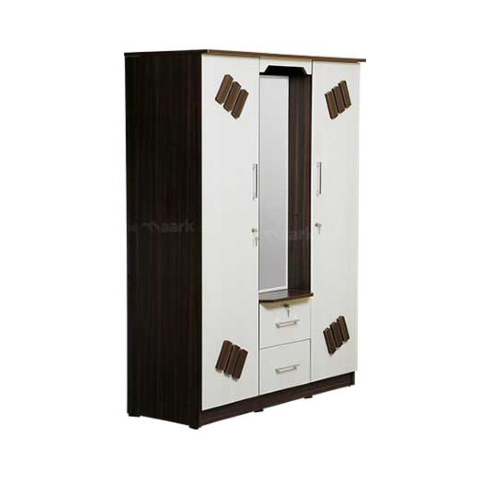 MAARK 3 DOOR WARDROBE PL STANDARD WITH DRESSER