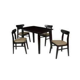 MAARK WOODEN TOP 4 SEATER DINING SET DODOT HT