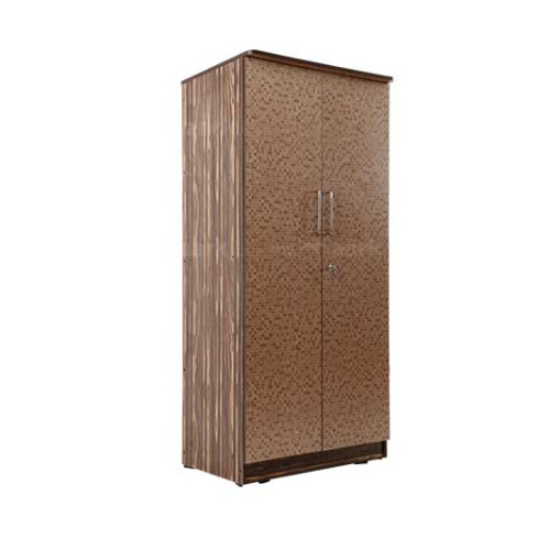Dotted Designed Two Door Wooden Wardrobe 