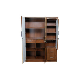 MAARK 3 DOOR WARDROBE PF WITH DRESSER