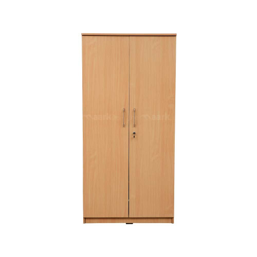 Emilia Wooden Two Door Wardrobe in Peach Color