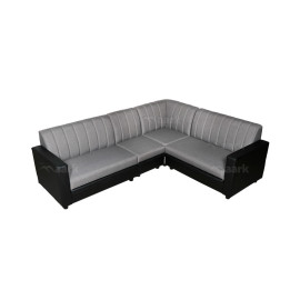 MAARK FABRIC CORNER SOFA 5 SEATER HACKSAW GRAY COLOUR