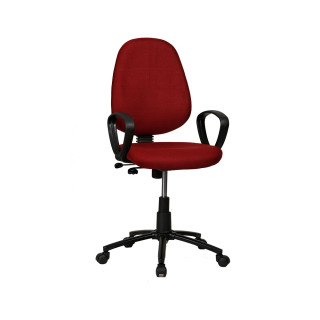 MAARK MEDIUM BACK OFFICE CHAIR WITH ABS MAROON COLOUR GF