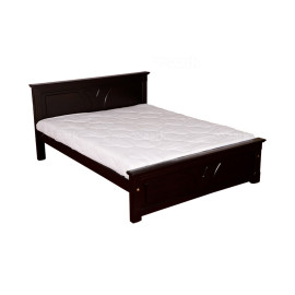MAARK KING SIZE BED (6*6.25) GD SQUARE WALNUT COLOUR