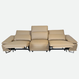 MAARK MOTORIZED RECLINER LEATHER SOFA SET (3R+2R) 2310 CAPPUCINO COLOUR HT