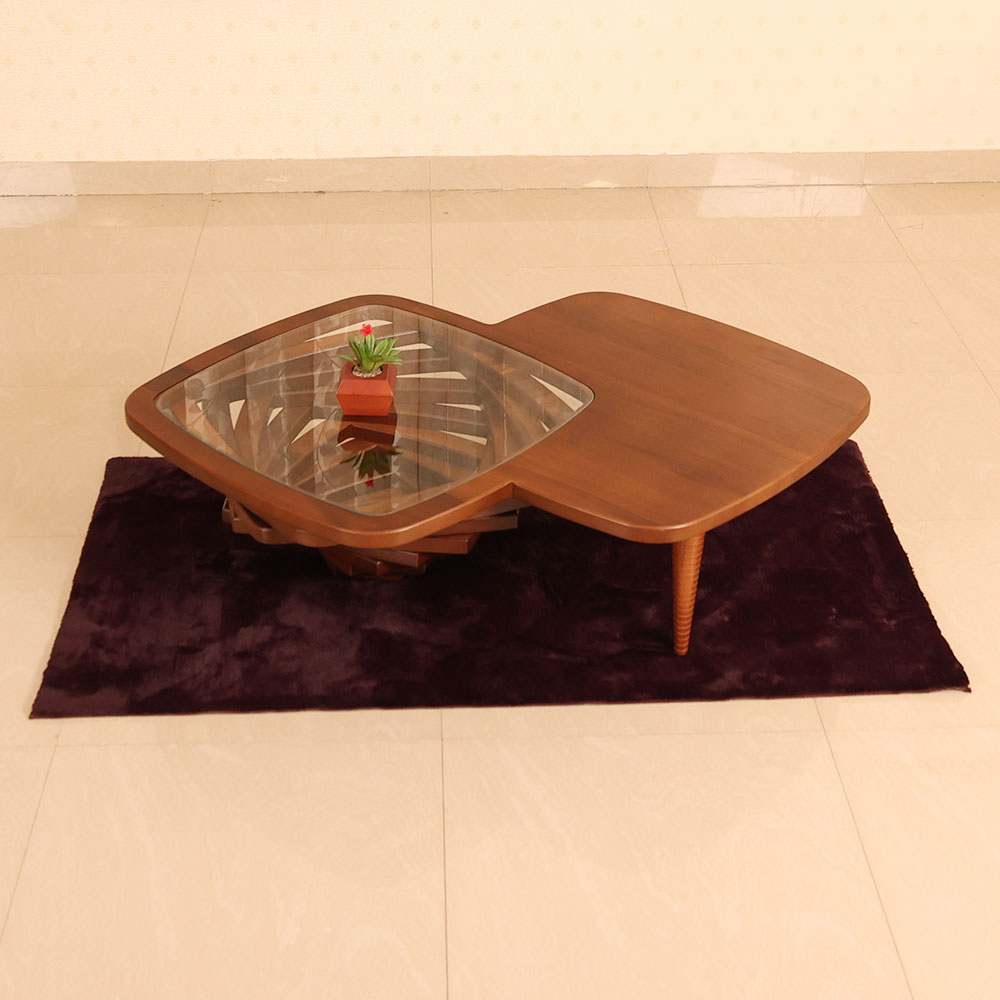 MAARK GLASS TOP COFFEE TABLE 004 TD
