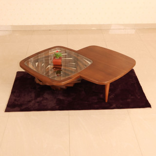 MAARK GLASS TOP COFFEE TABLE 004 TD
