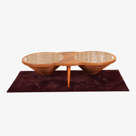 MAARK GLASS TOP COFFEE TABLE CTG-002