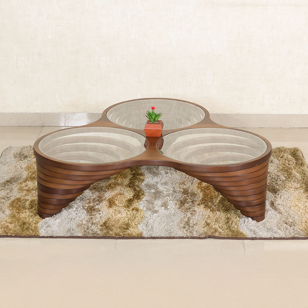 MAARK GLASS TOP COFFEE TABLE CTG-003 HT
