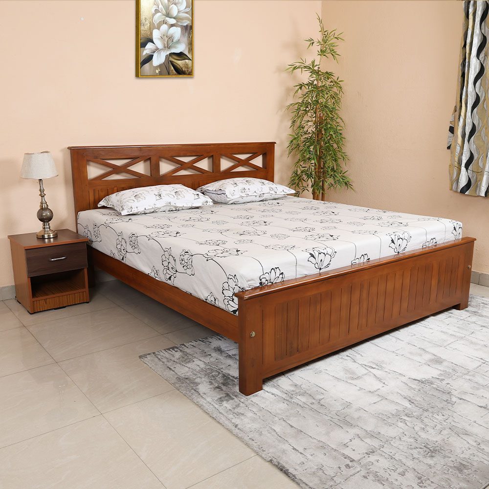 MAARK KING SIZE BED (6*6.25) AK 02  IR