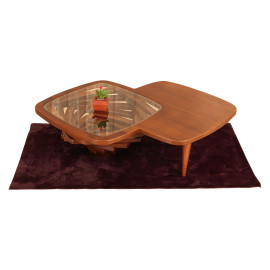 MAARK GLASS TOP COFFEE TABLE 004 TD