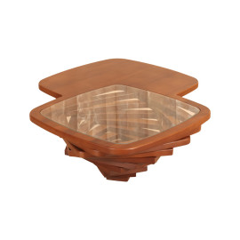 MAARK GLASS TOP COFFEE TABLE 004 TD