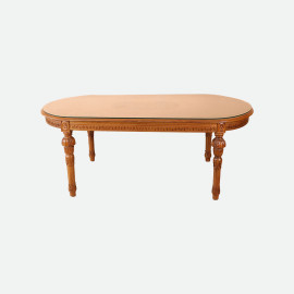 MAARK WOODEN TOP 6 SEATER DINING SET  SGC-039 FC