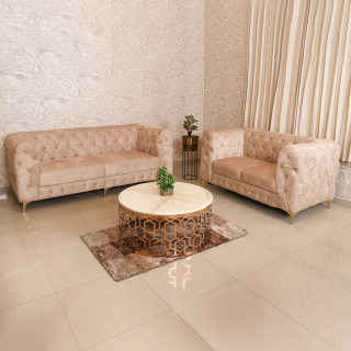 MAARK FABRIC SOFA SET (3+2) 912 HALF WHITE COLOUR