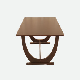 MAARK WOODEN TOP 6 SEATER DINING SET SWAN HT